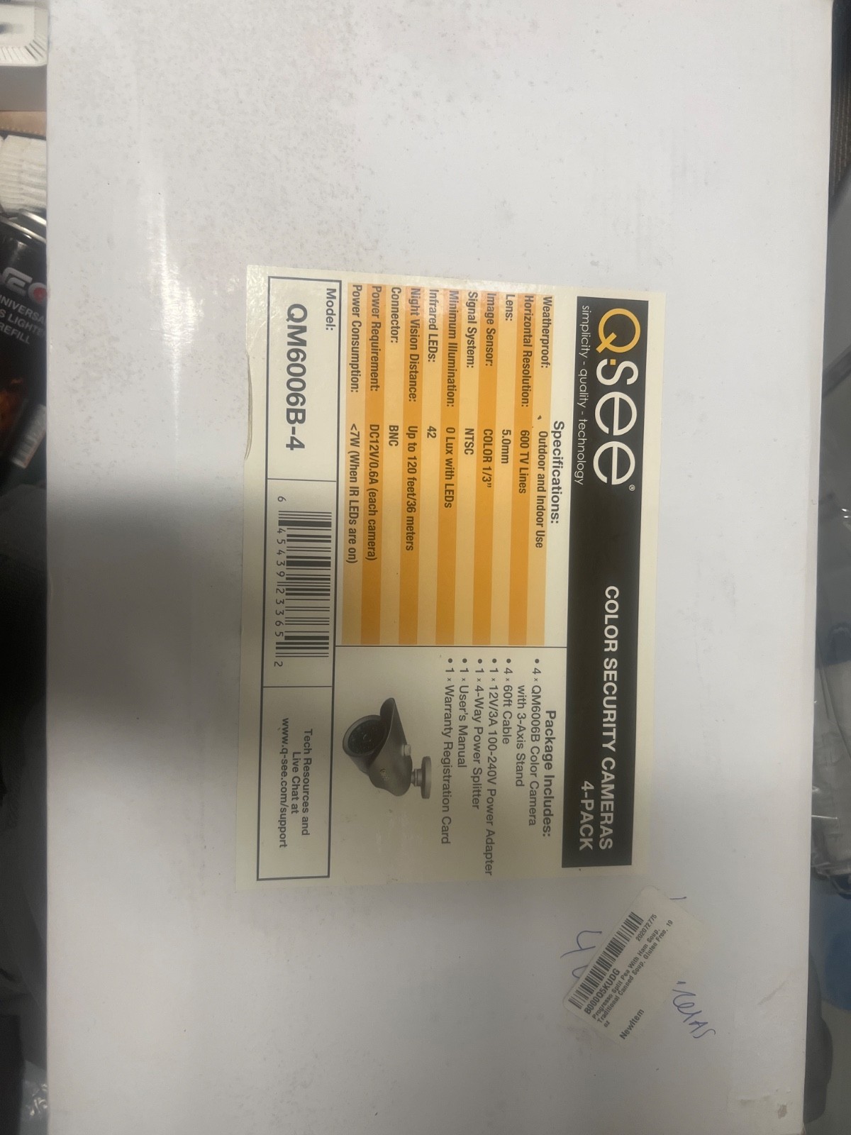 q see security camera system Qm6006b-4h