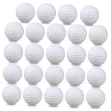 Plastic Golf Balls Practice, 24/50/100 Pack Hollow Plastic Fake 24/Pack, White
