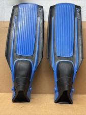 US Divers Aqua Lung Blades Open Heel Scuba Dive Fins Flippers - Medium