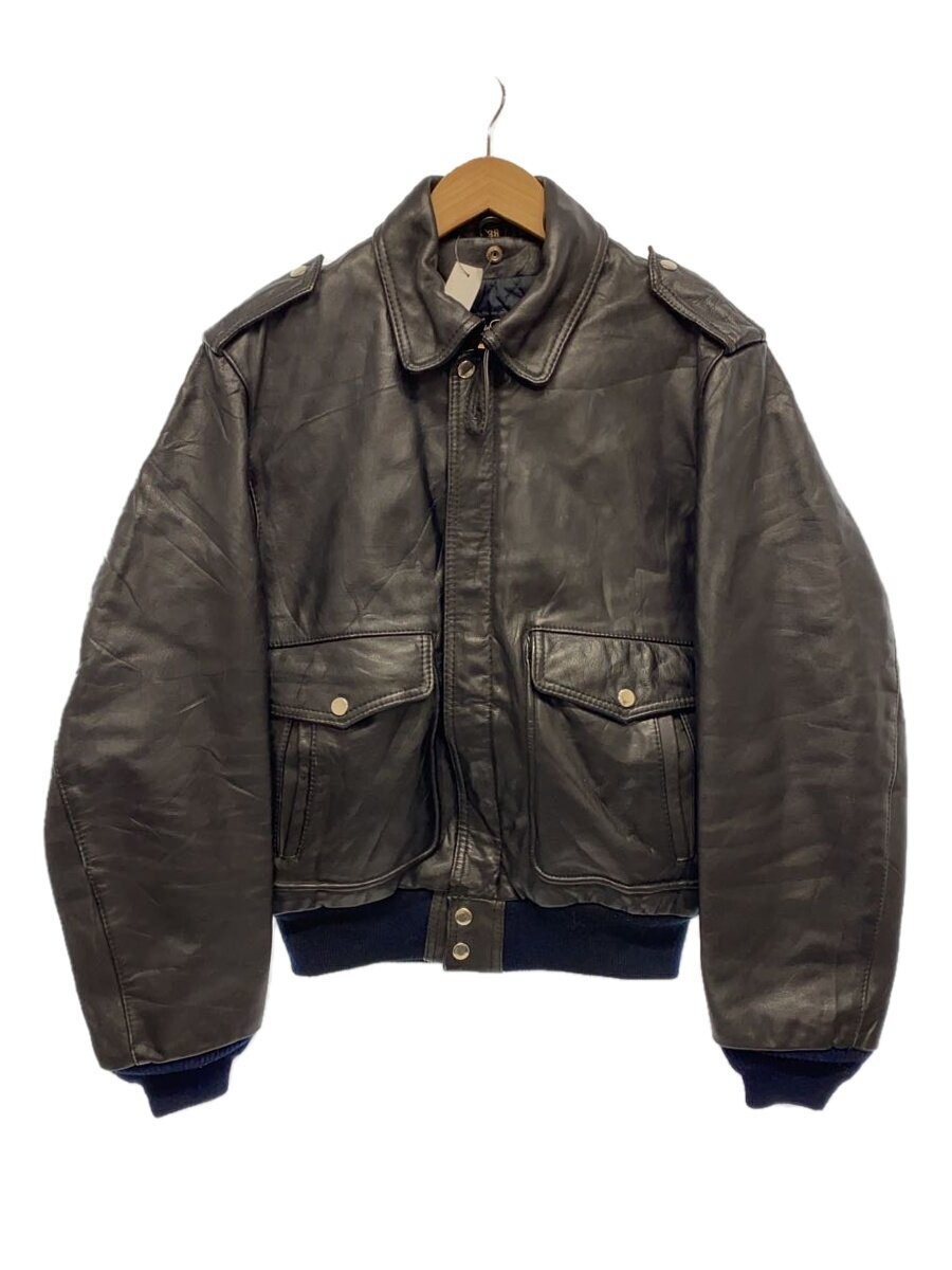 Harley Davidson Black Leather Blouson Jacket Size 38 Plain 1306