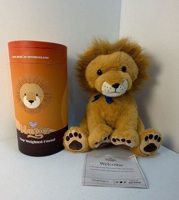 Hugz Your Weighted Friend Lion Plush Stuffed Sensory Toy -NEW OPEN BOX-