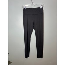 Womens High Waisted Athletic Leggings Black Full Length Yoga Pants Size Small