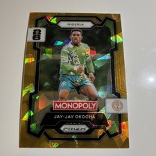 2026 Panini Prizm Monopoly FIFA World Cup Jay Jay Okocha Gold Cracked Ice #82