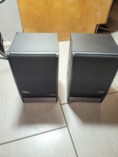 BOSE Model 141 Bookshelf Home Stereo Speakers Pair Grey Black. used