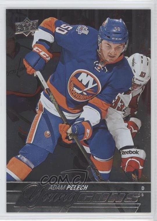 2015-16 Upper Deck Young Guns Silver Foil Board Adam Pelech #465 Rookie RC 7l6