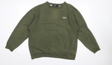 Cotton Traders Men’s Green Crew Neck Pullover Sweatshirt Size M