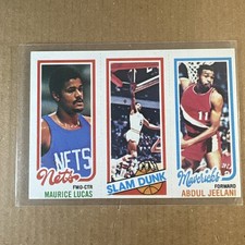 1980-81 Topps - Julius Erving, Maurice Lucas, Abdul Jeelani #62-262-158 EX+