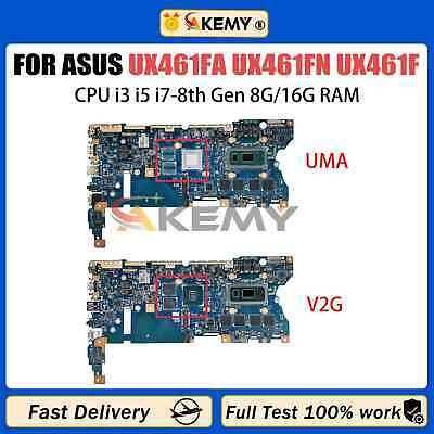 For ASUS UX461FA UX461FN TP461U TP461F Motherboard i3 i5 i7 CPU 8GB/16GB RAM