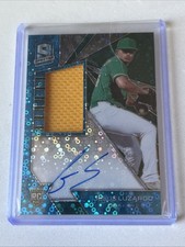 2020 Chronicles Spectra Jesus Luzardo SP Prizm Blue RC Auto Patch Jersey /99