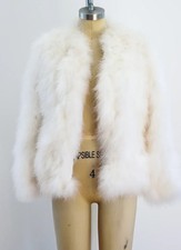 Vintage 1960 s - 1970s Marabou Feather Jacket