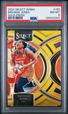 2024 PANINI SELECT WNBA BRIONNA JONES GOLD PRIZM /10 #192 - PSA 8