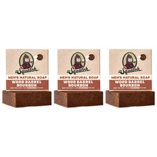 Dr. Squatch Mens Natural Bar Soap Wood Barrel...
