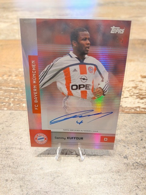 Sammy Kuffour Topps FC Bayern München Team Set Autogramm /5
