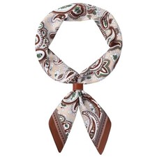 27.5 Inches Cowboy Bandana Square Scarf for Men Women  Necktie C-mocha Cashew