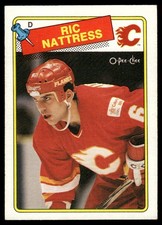 1988-89 O-Pee-Chee Ric Nattress Rookie Calgary Flames #238