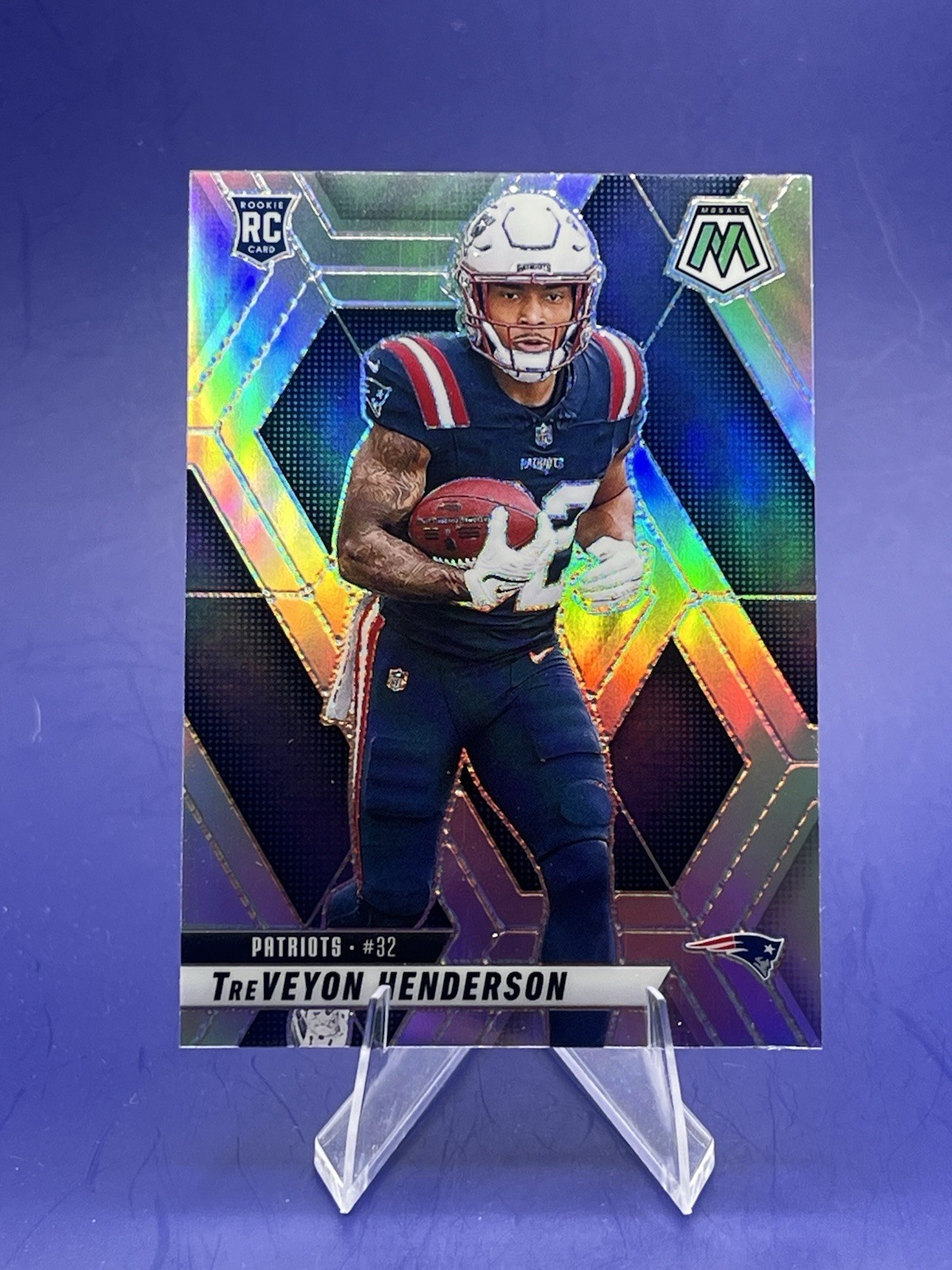 2025 Panini Mosaic - Rookies TreVeyon Henderson #325 Silver Prizm (RC)