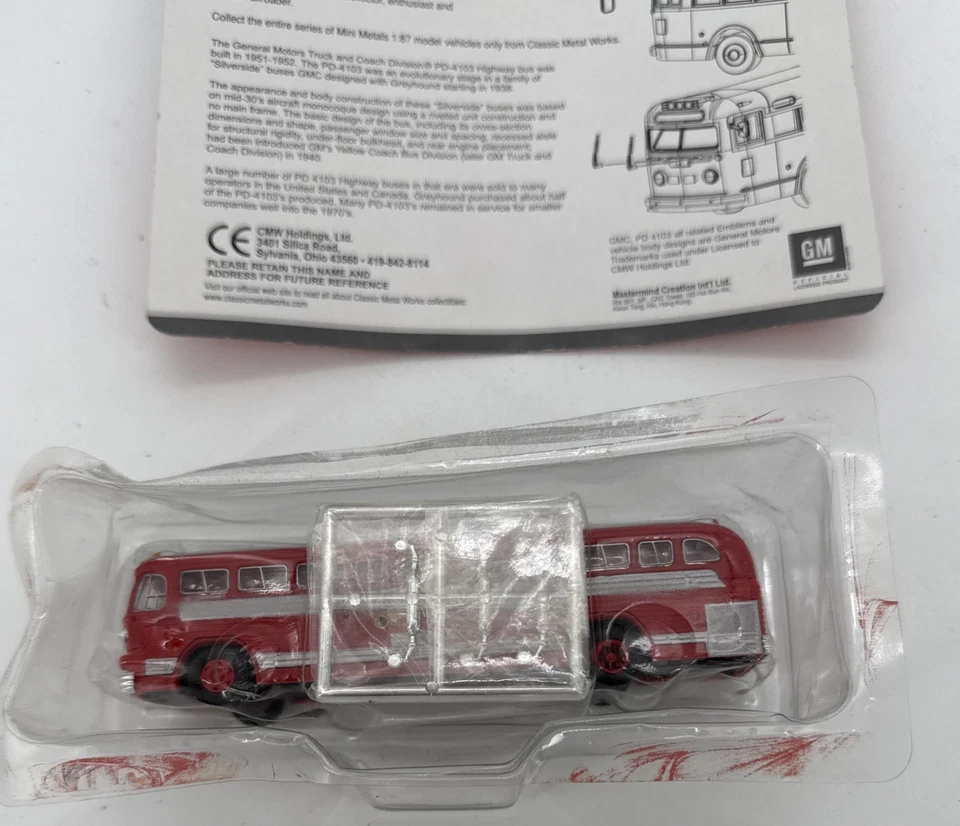 Mini Metals HO 32118:GMC PD 4103 Bus, Pacific Electric Railway San Bernadino - Image 3 of 4