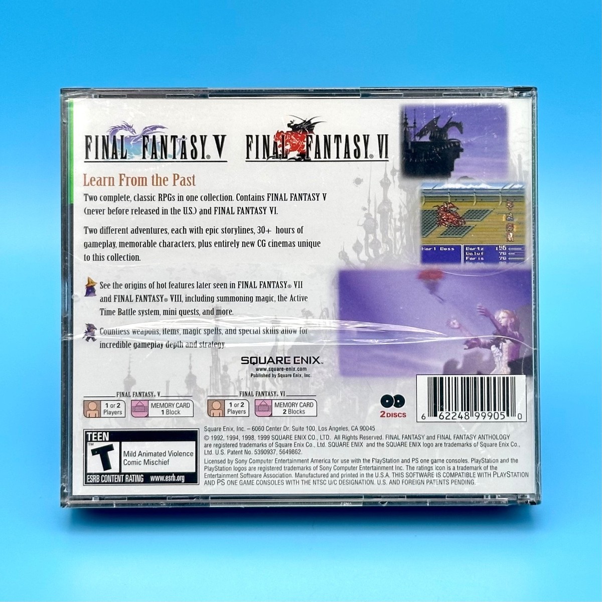 Final Fantasy Anthology FF 5 V 6 VI PlayStation 1 PS1 1999