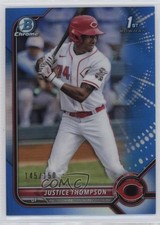 2022 Bowman Chrome Prospects Blue Refractor /150 Justice Thompson #BCP-59 11n2