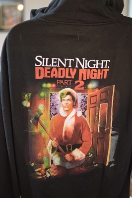 XL Fright-Rags Silent Night Deadly Night Part 2 Zip-up Hoodie Horror Christmas