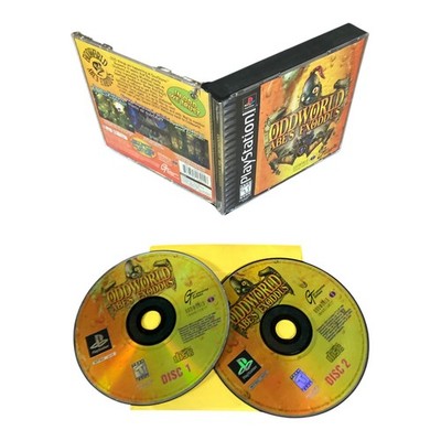 Sony PlayStation 1 PS1 Disc Case No Manual TESTED Oddworld: Abe's Exoddus