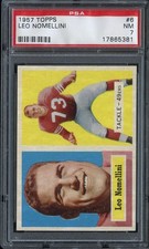 1957 TOPPS #6 LEO NOMELLINI PSA 7 49ERS HOF *DS14850