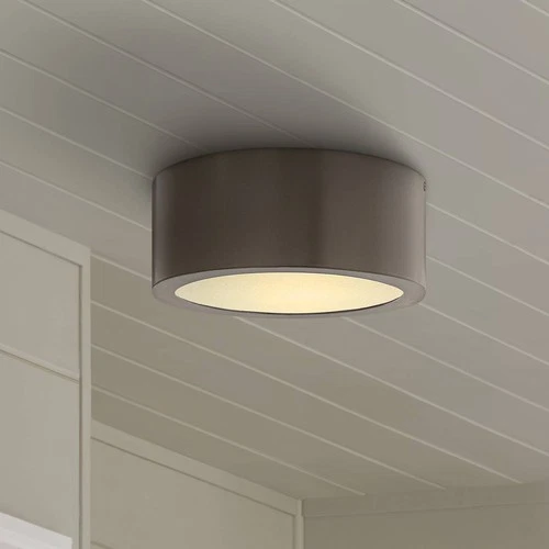 Luna 8" Wide Bronze Cylindrical LED Outdoor Ceiling Light - Picture 1 of 4