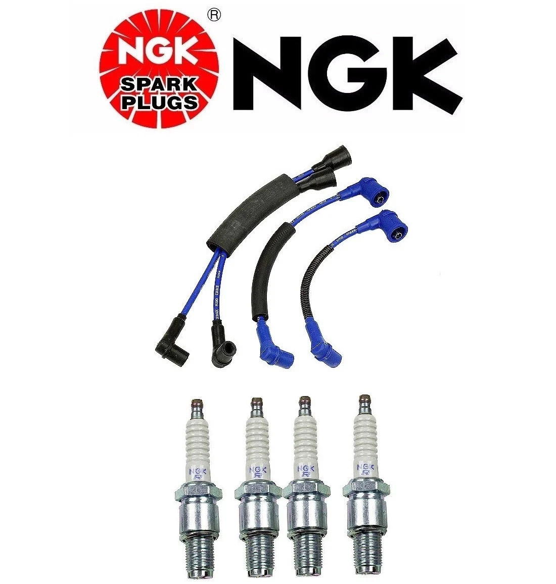 For 93-95 Mazda RX-7 NGK Spark Plug  Ignition Wire/Lead Set  1.3L R2 Turbo