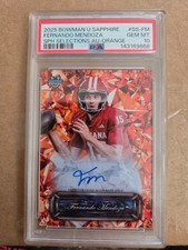 Fernando Mendoza Auto /25 PSA 10 2025 Bowman U Sapphire