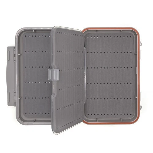 Caja Mosca Hoja Oscilante Mediana, Tres Variaciones. Agua salada, seca/ninfa, caja enhebradora Foto 3 de 4