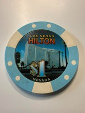 Las Vegas Casino Chip $1 Hilton Nevada Poker Chip Sammler