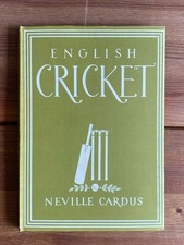 Cricket History England ~ English Cricket ~ Neville Cardus Illus HC 1947