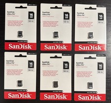 SanDisk Ultra Fit 16GB USB 3.1 Low Profile Flash Drive  6 Pack  FREE SHIPPING
