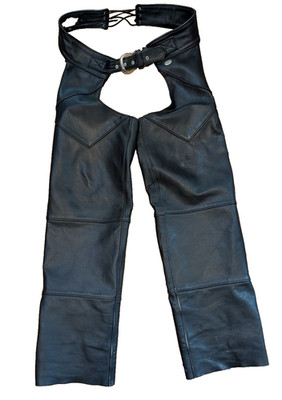 GENUINE HARLEY-DAVIDSON LEATHER CHAPS M  VERY GOOD