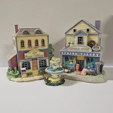 Spring Valley Lighted Village Church, General Store, Post Office AVON Buildings