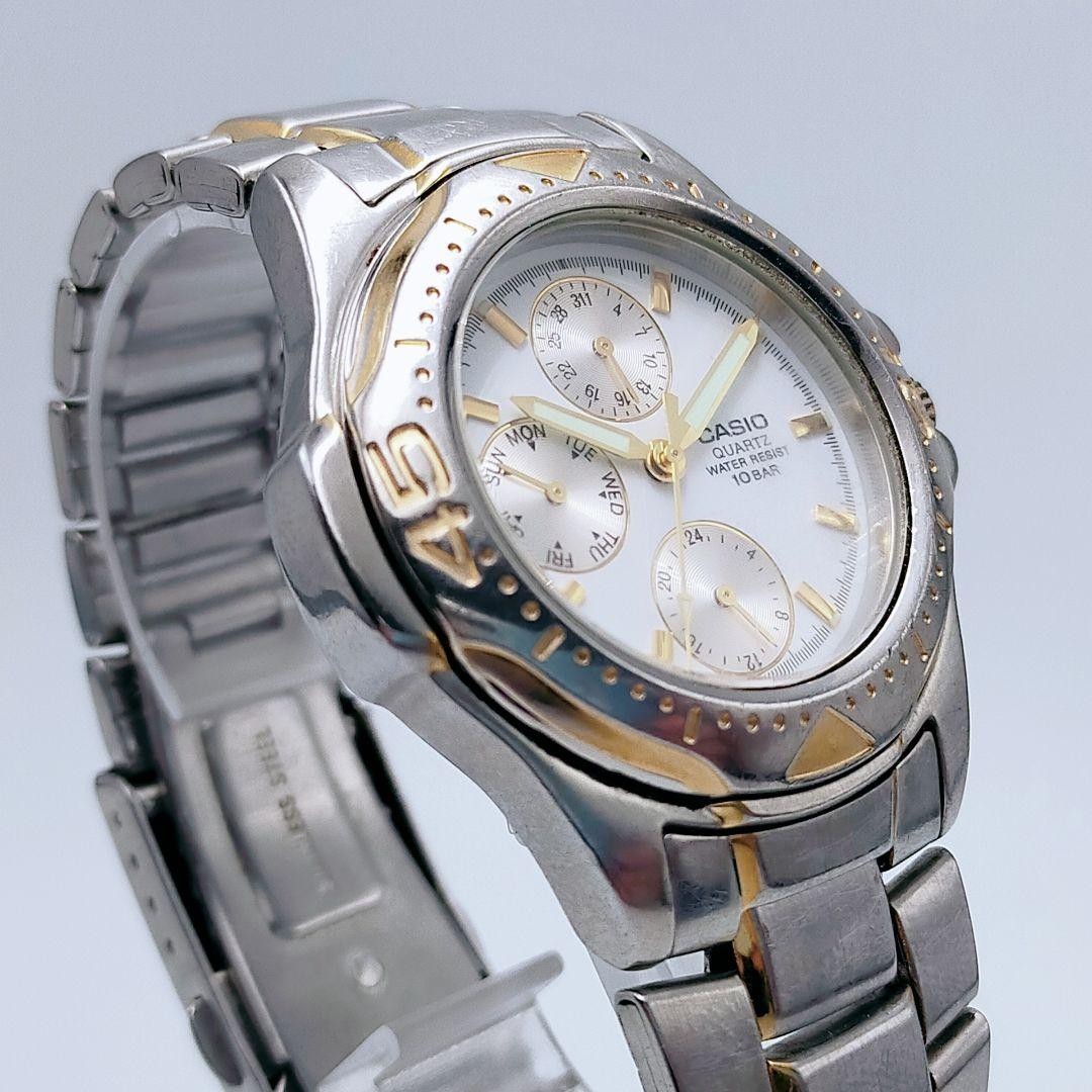 Casio MTD-1046 3-Hand Multi-Function Silver Watch… - image 3