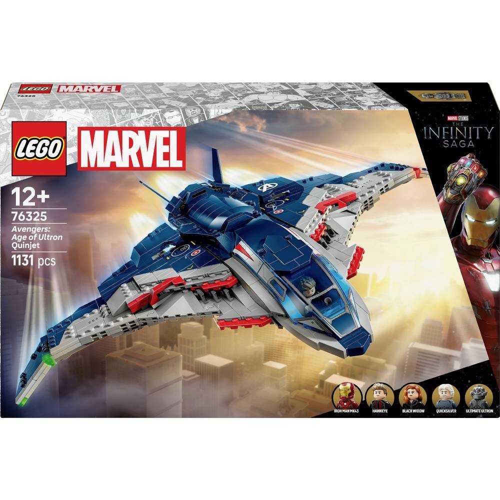 LEGO Marvel 76325 Quinjet Avengers jeu créatif pour animer les après-midis pluvieux en famille