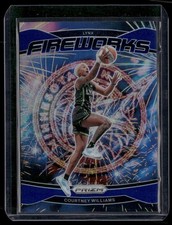 2024 Panini Prizm WNBA #7 Courtney Williams Fireworks Prizms Blue #/49
