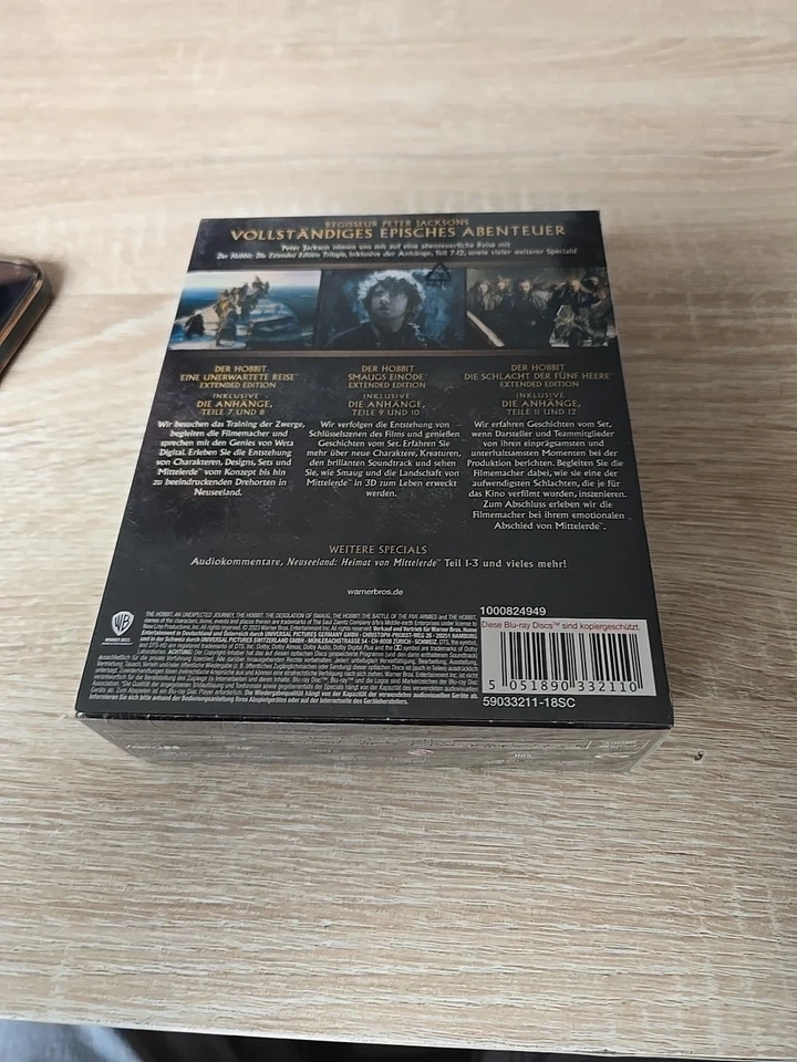 Der Hobbit - Die Spielfilm Trilogie Extended Edition # 9-BLU-RAY-NEU - Bild 2 von 2