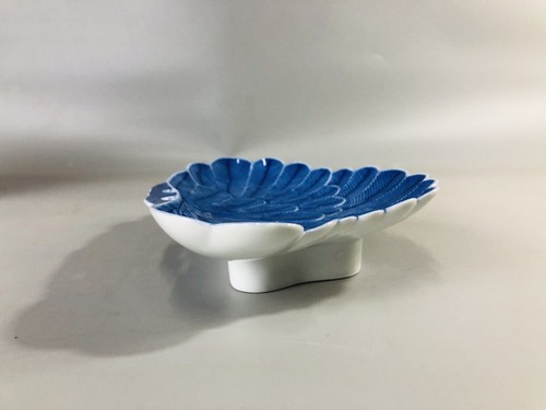 Y6961 DISH Hirado-ware set of 5 pine signed box Japan antique tableware kitchen - Picture 3 of 15