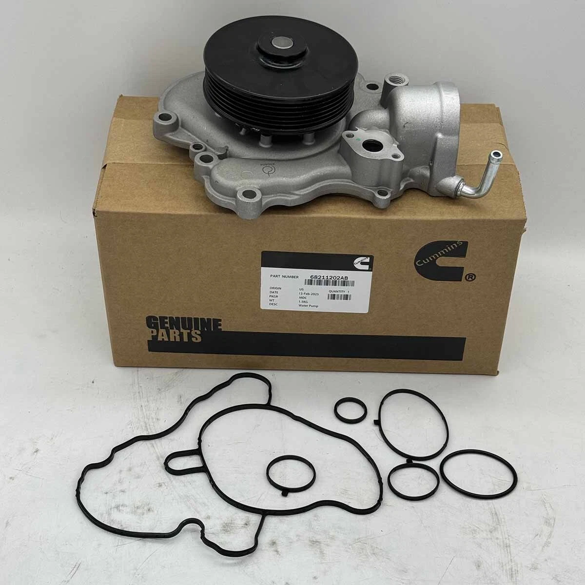 Cummins Water Pump 68211202AB For Ram 1500 Jeep Grand Cherokee DIESEL V6 3.0L
