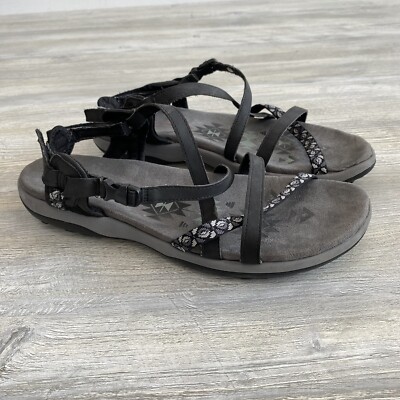 Skechers Women's 11 Reggae Slim Takes Two Strappy Black