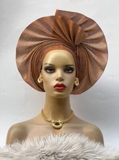 Aso-Oke African Headtie Auto Gele, Headgear.