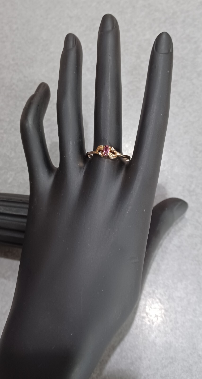 10kt. Solid Yellow Gold Ruby & Diamond Ladies Rin… - image 2