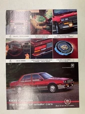 MISC1489 Vintage Advertisement 1985 Cadillac Cimarron RTA 1985