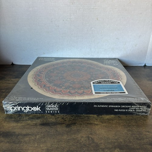 RARE Springbok Circular Jigsaw Puzzle Grand Master Series Oriental Elegance 500+ - Picture 11 of 12