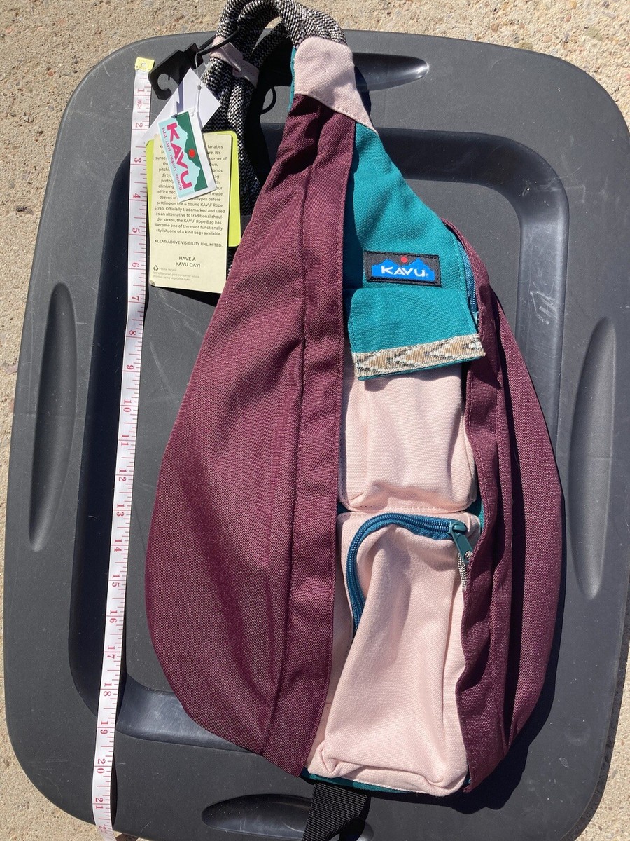 Kavu Rope Sling Bag Crossbody Purple Colorblock Fall Valley