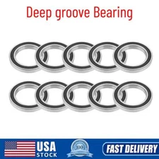 10pcs 6805-2RS Rubber Sealed  Deep-groove Ball Bearings 25x37x7mm Chrome steel