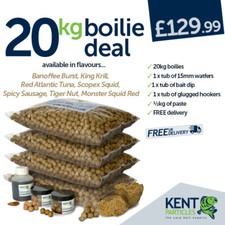 20KG Tiger Nut Boilie Deal FREE P&P - Kentparticles Carp Fishing Bait