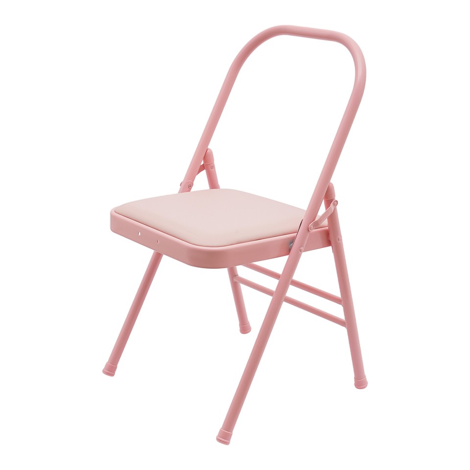 Yoga Auxiliary Chair with Lumbar Back Support Foldable Balance